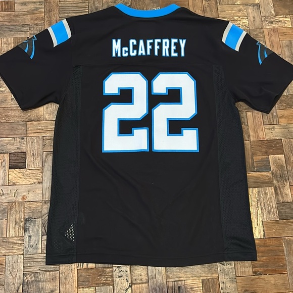 Carolina Panthers Christian McCaffrey Youth Jersey Size Large - Picture 1 of 10